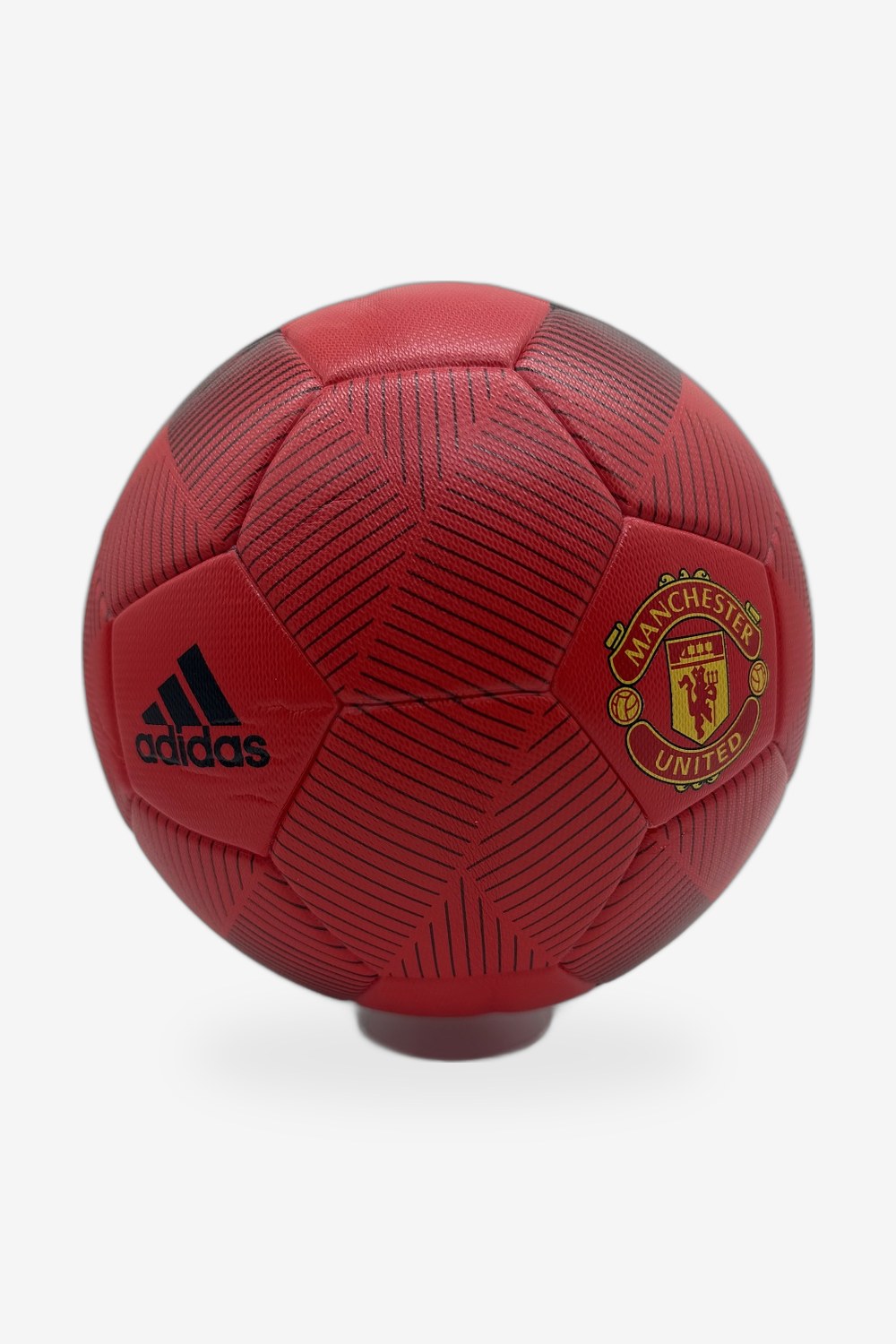 Balón Manchester United Adidas Rojo y Negro 2