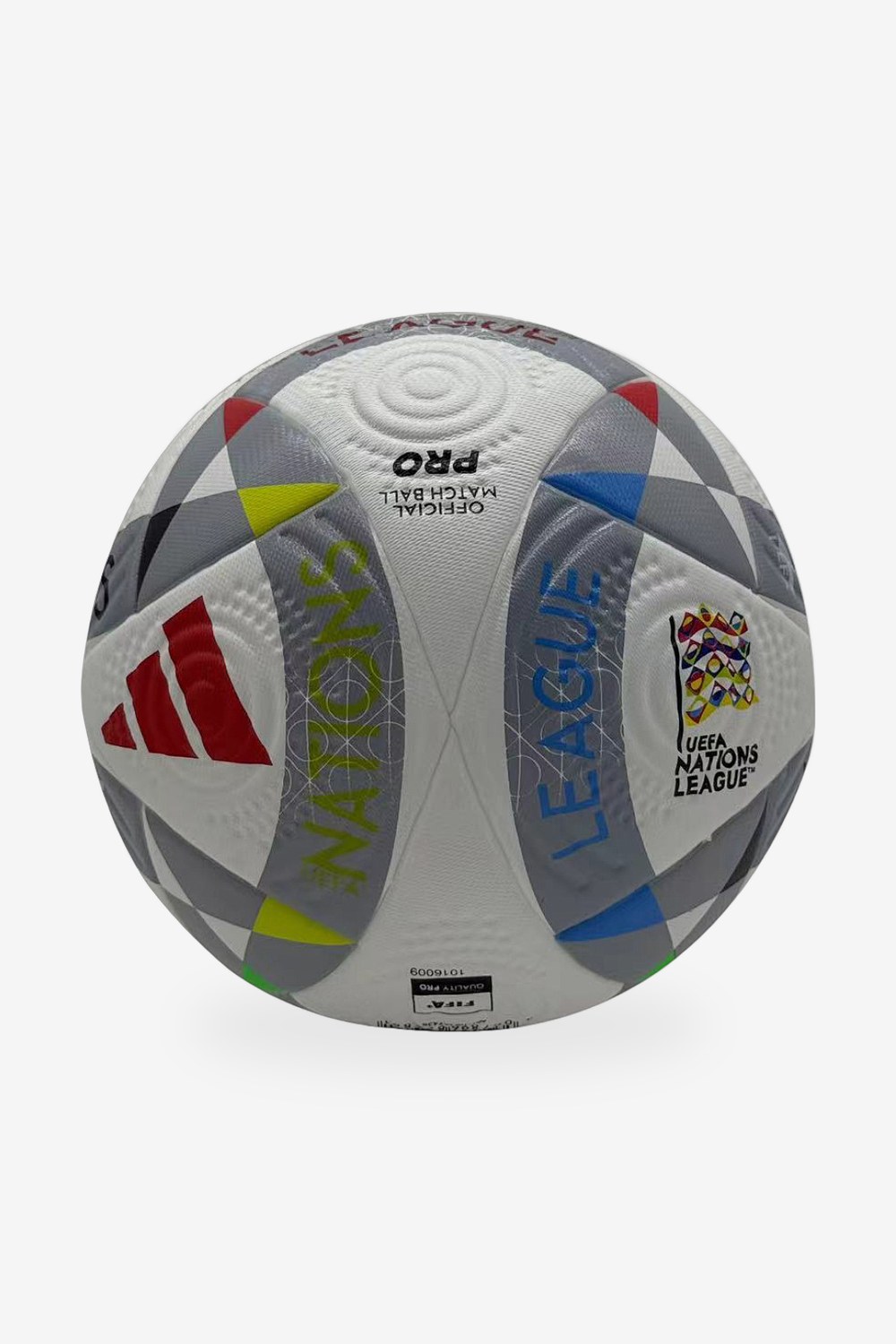 Balón Adidas UEFA Nations League Pro Blanco y Gris