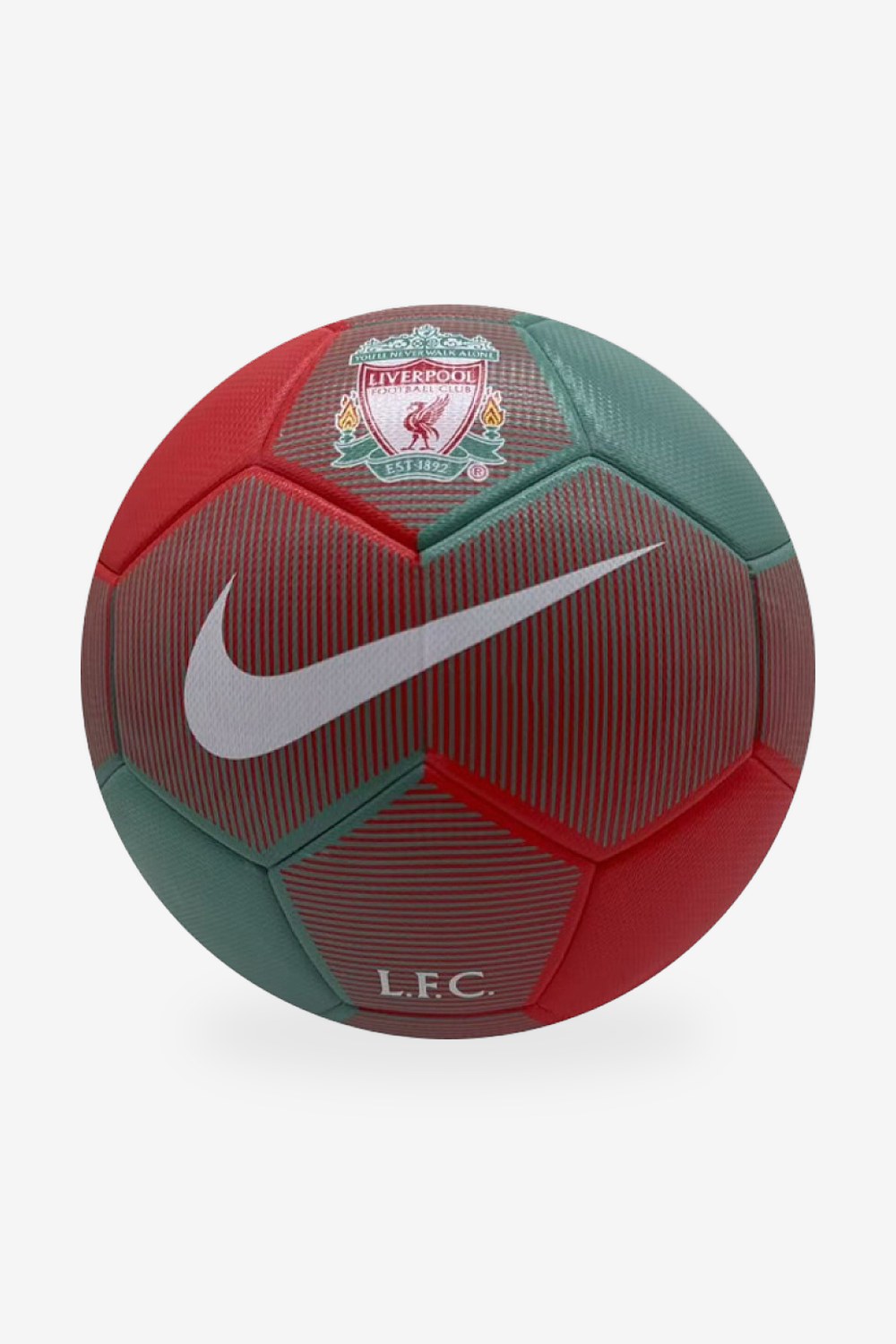 Balón Nike Liverpool FC Rojo y Verde Azulado (Diseño 2)