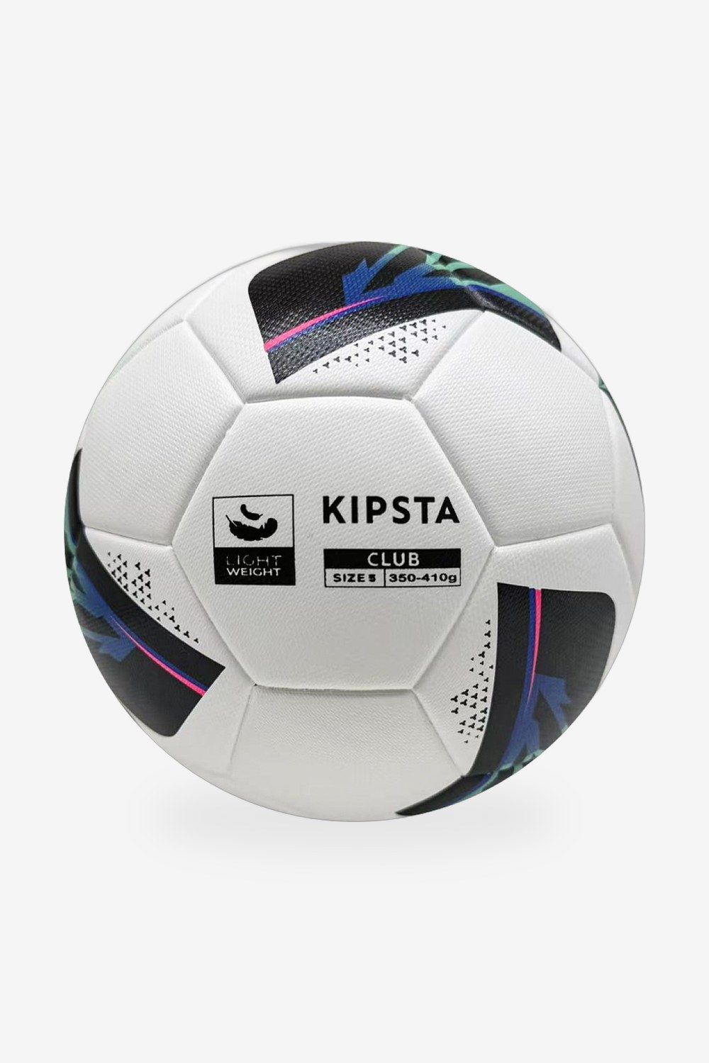 Balón Kipsta Club Light Weight Blanco, Negro, Azul y Rosa