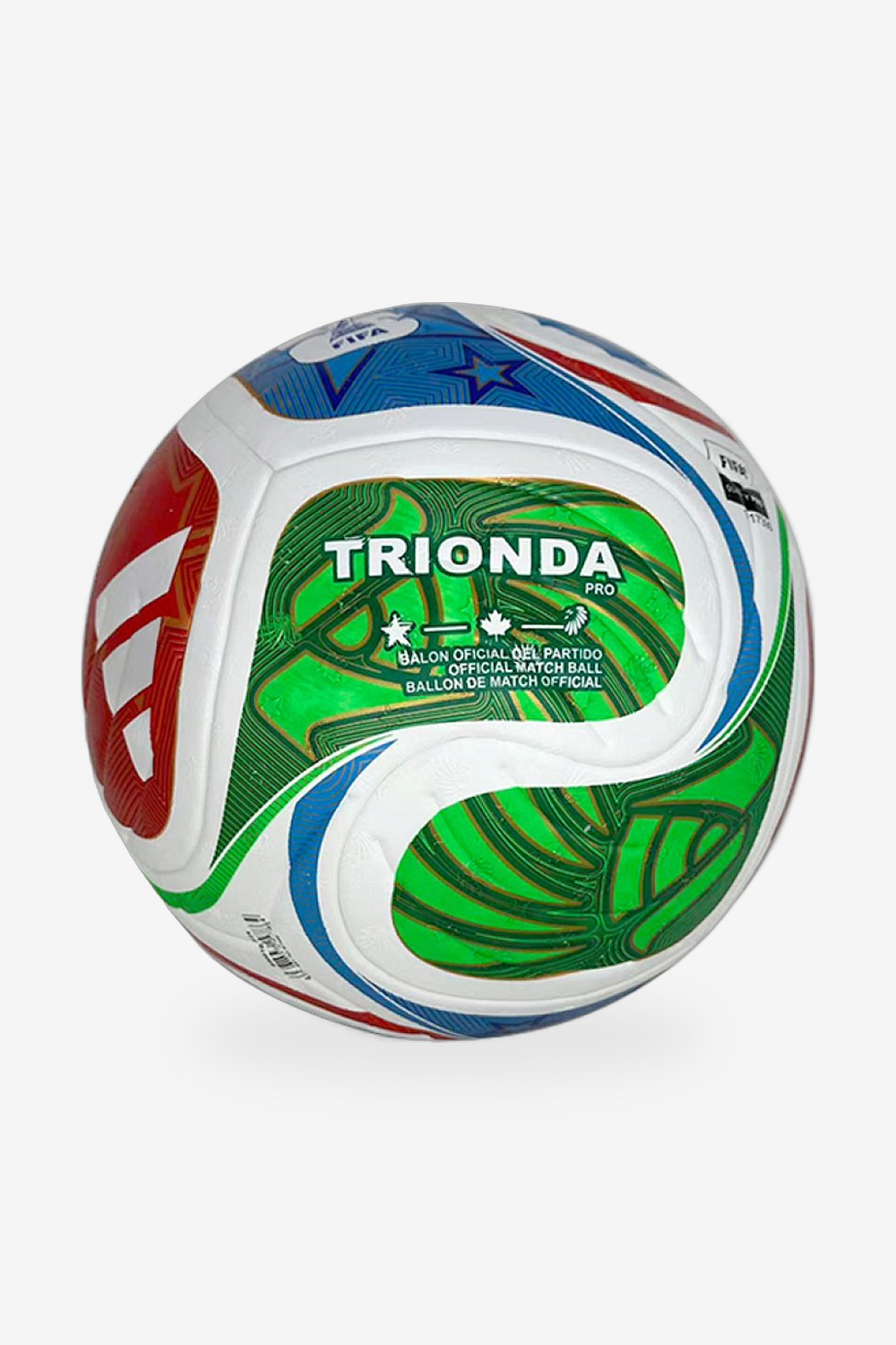 Balón Mundial 2026 Trionda Verde, Azul y Rojo