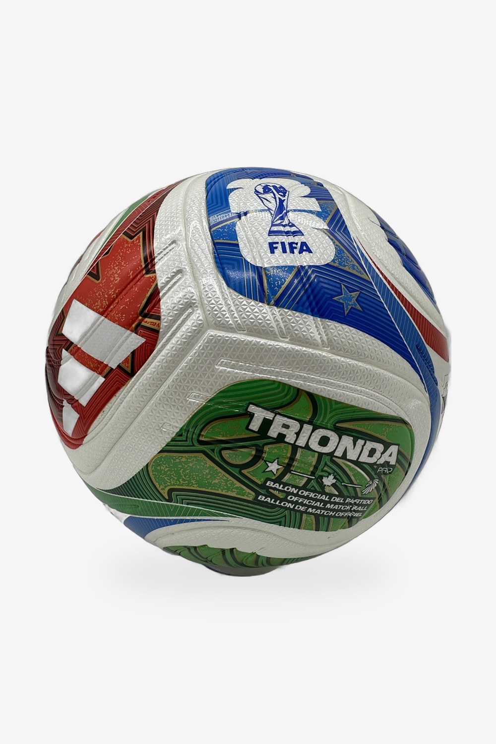 Balón Mundial 2026 Adidas Trionda Rojo, Azul y Verde 2