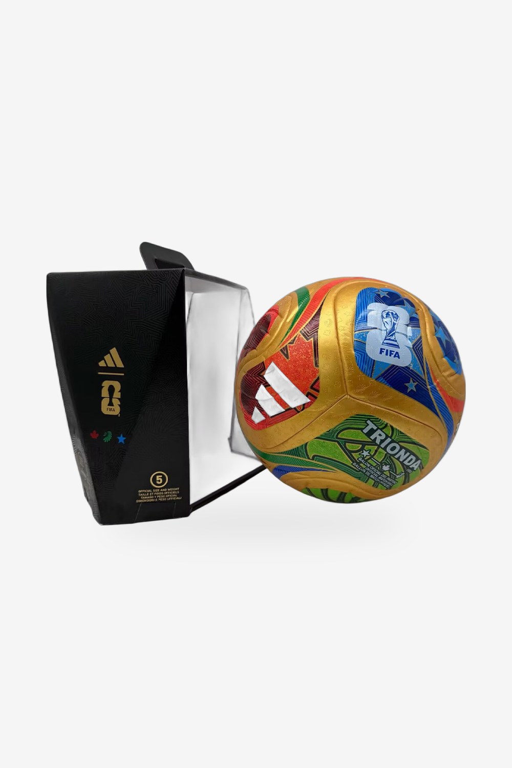 Balón Mundial 2026 Adidas Trionda Dorado con Caja