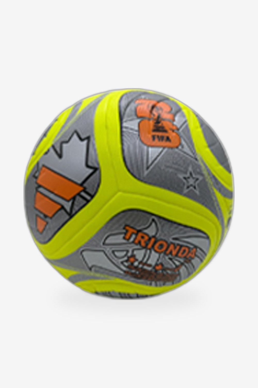 Balón Mundial 2026 Trionda Amarillo Flúor y Gris