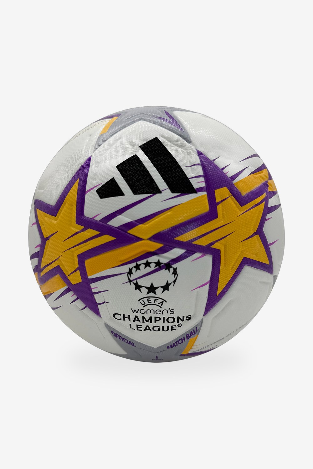 Balón Adidas Women's Champions League Blanco, Morado y Amarillo
