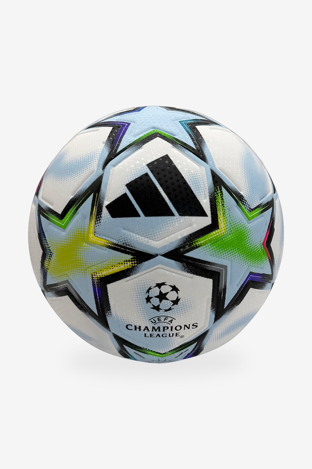 Balón Champions League Adidas Estrellas Blanco y Negro