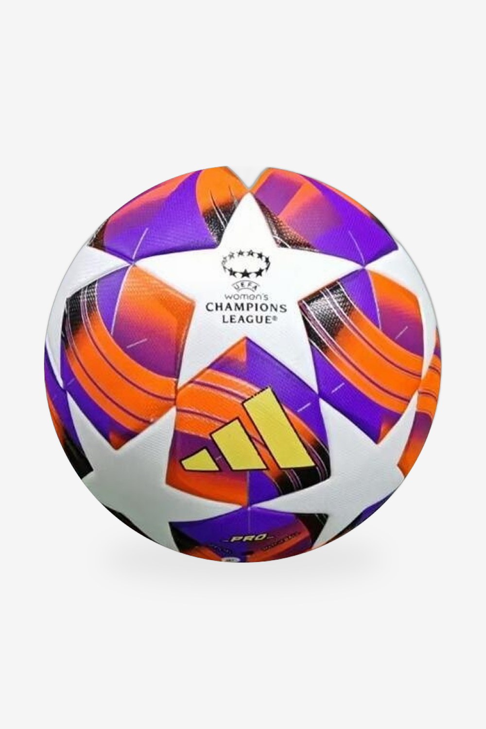 Balón Adidas Women's Champions League Pro Morado y Naranja