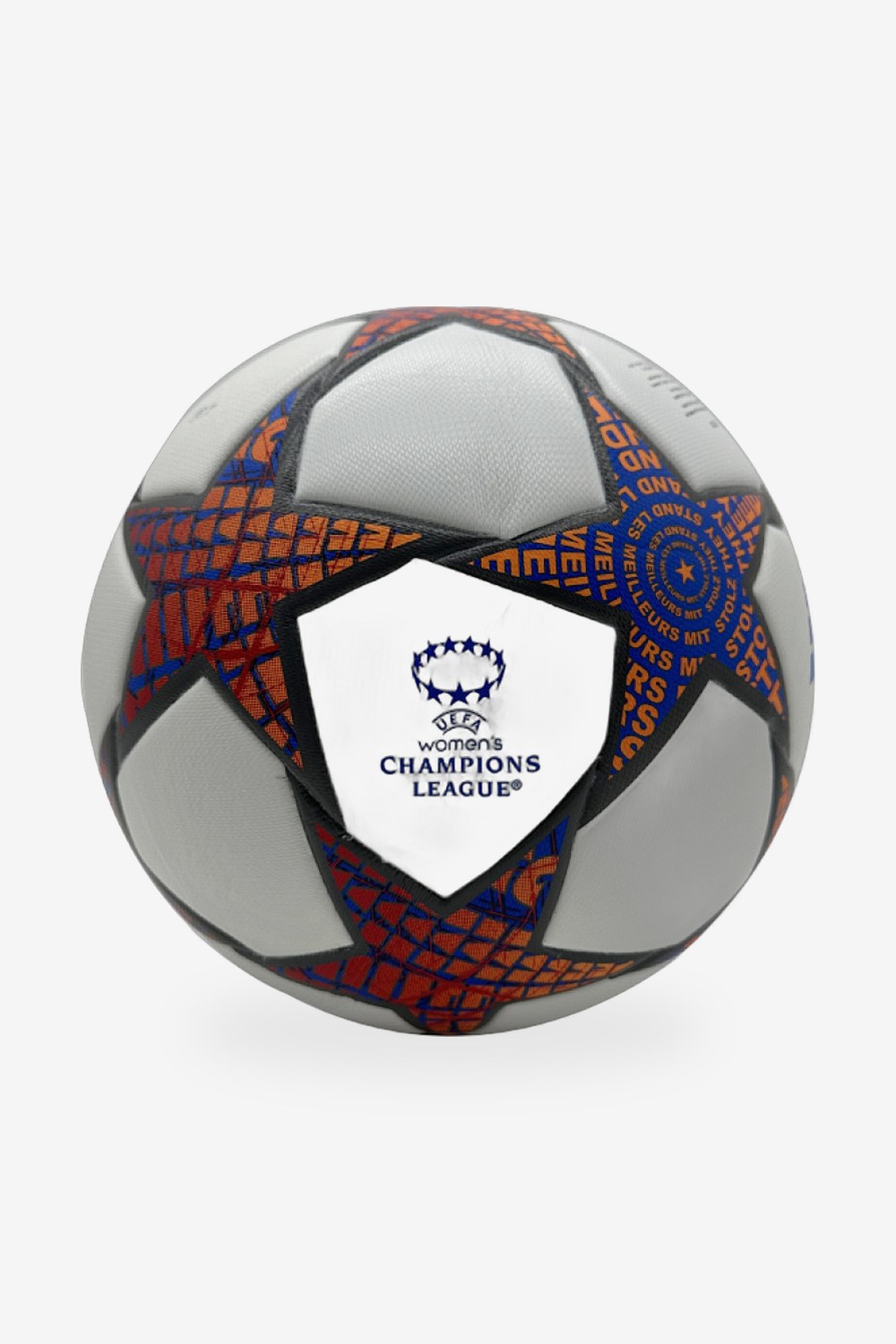 Balón Women's Champions League Blanco, Naranja y Azul