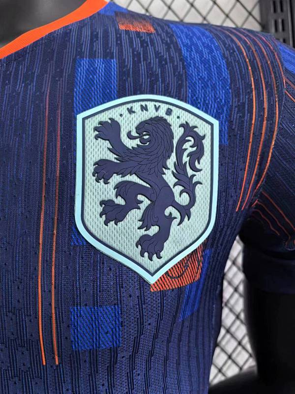 Países Bajos Visitante Versión Jugador 2024 (Azul Marino) 5