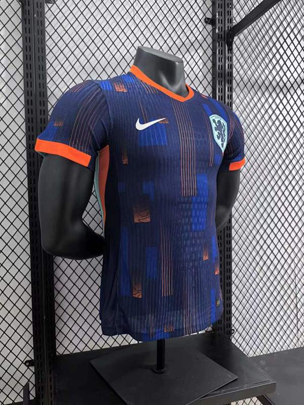 Países Bajos Visitante Versión Jugador 2024 (Azul Marino) 6