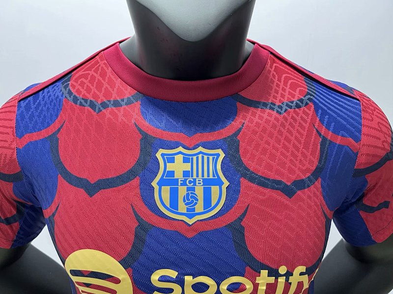 FC Barcelona Camiseta Pre-partido Versión Jugador 2024/25 (Azul) 3