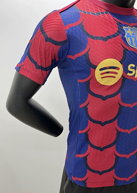 FC Barcelona Camiseta Pre-partido Versión Jugador 2024/25 (Azul) 5