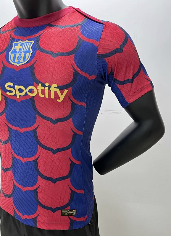 FC Barcelona Camiseta Pre-partido Versión Jugador 2024/25 (Azul) 6