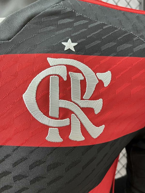 Flamengo Local Versión Jugador 2024/25 (Roja, Manga Larga) 5