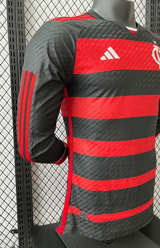 Flamengo Local Versión Jugador 2024/25 (Roja, Manga Larga) 6