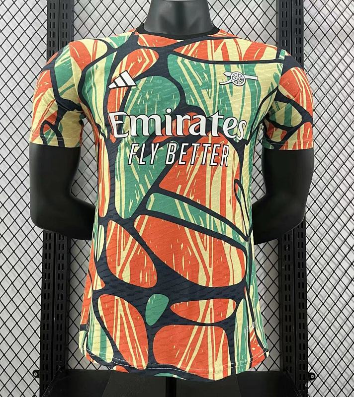 Arsenal Camiseta Pre-partido Versión Jugador 2024/25 (Naranja)
