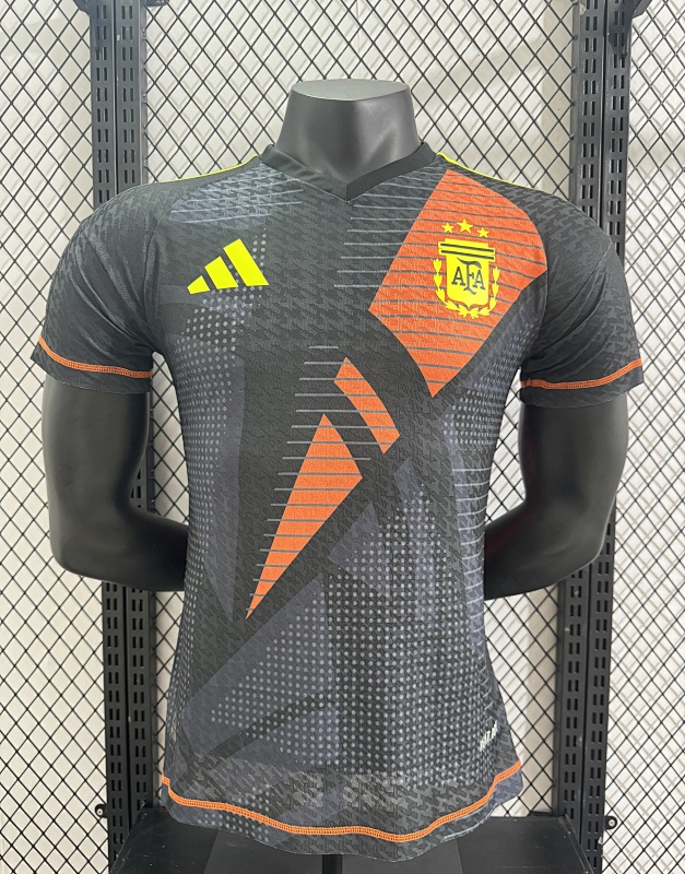 Argentina Camiseta de Entrenamiento Versión Jugador 2024 (Negra)