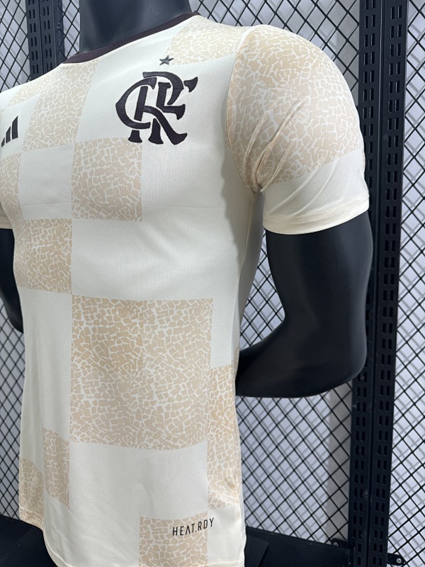 Flamengo Camiseta de Entrenamiento Versión Jugador 2024/25 (Blanca) 7