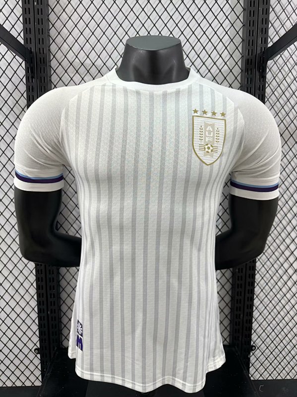 Uruguay Visitante Versión Jugador 2024 (Blanca)