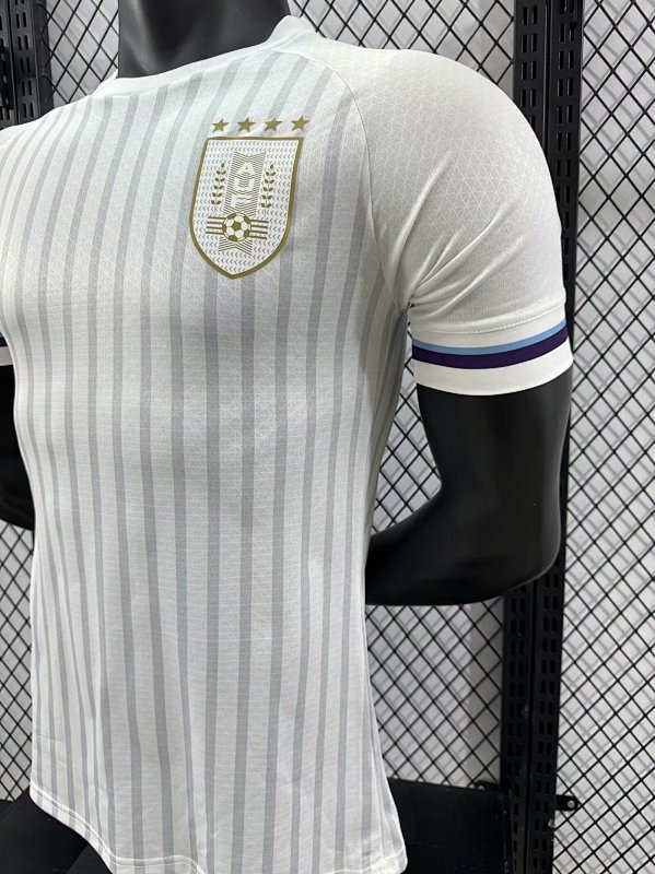 Uruguay Visitante Versión Jugador 2024 (Blanca) 7