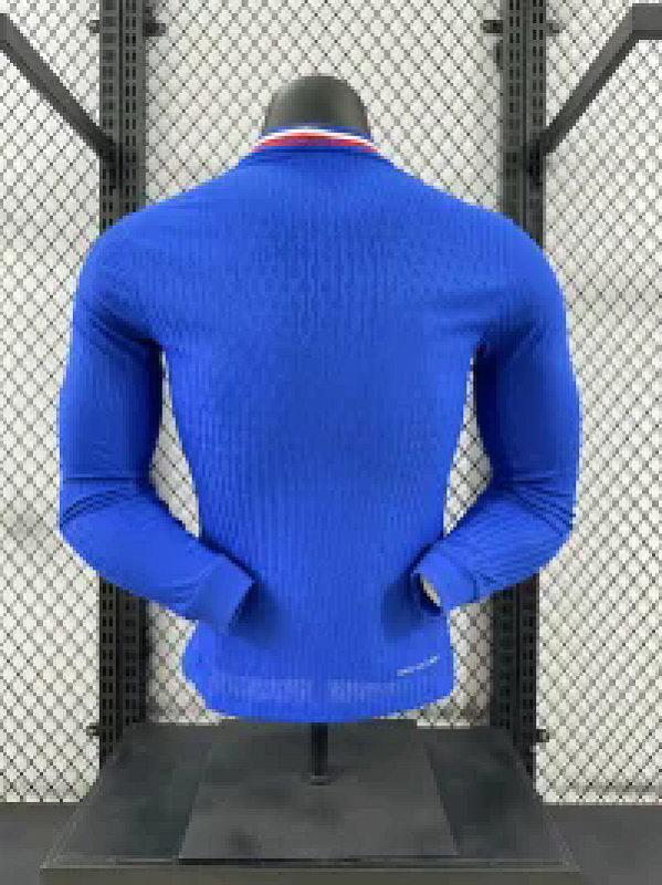 Francia Local Versión Jugador 2024 (Azul, Manga Larga) 2