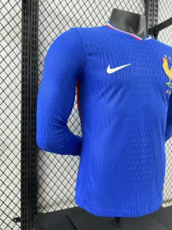 Francia Local Versión Jugador 2024 (Azul, Manga Larga) 6