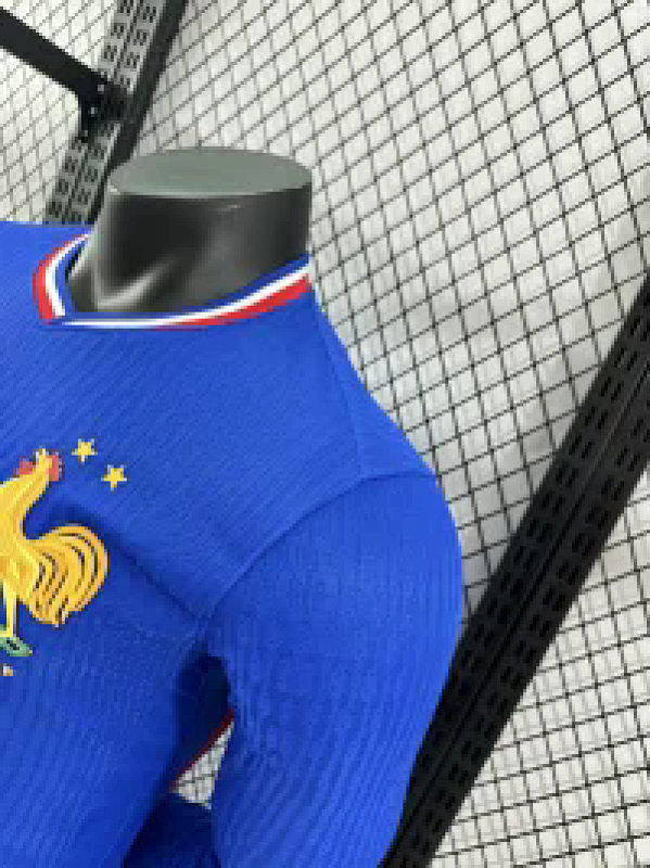 Francia Local Versión Jugador 2024 (Azul, Manga Larga) 9