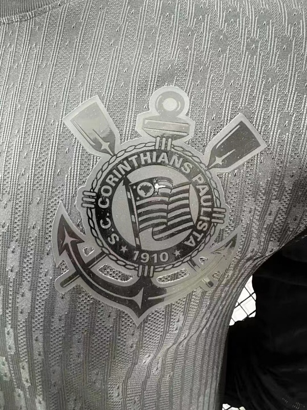 Corinthians Visitante Versión Jugador 2024/25 (Negra, Manga Larga) 5