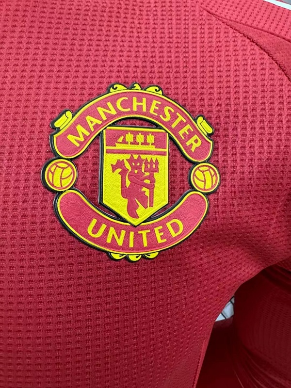 Manchester United Local Versión Jugador 2024/25 (Roja, Manga Larga) 5