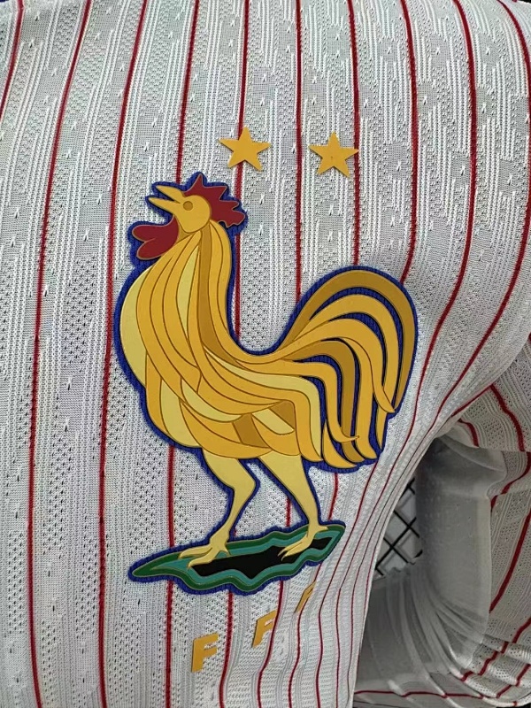 Francia Visitante Versión Jugador 2024 (Blanca, Manga Larga) 5