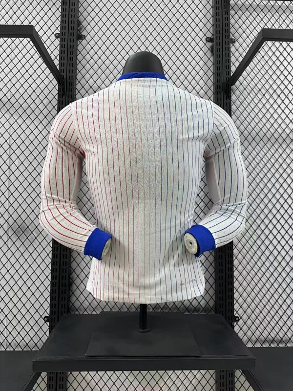 Francia Visitante Versión Jugador 2024 (Blanca, Manga Larga) 8