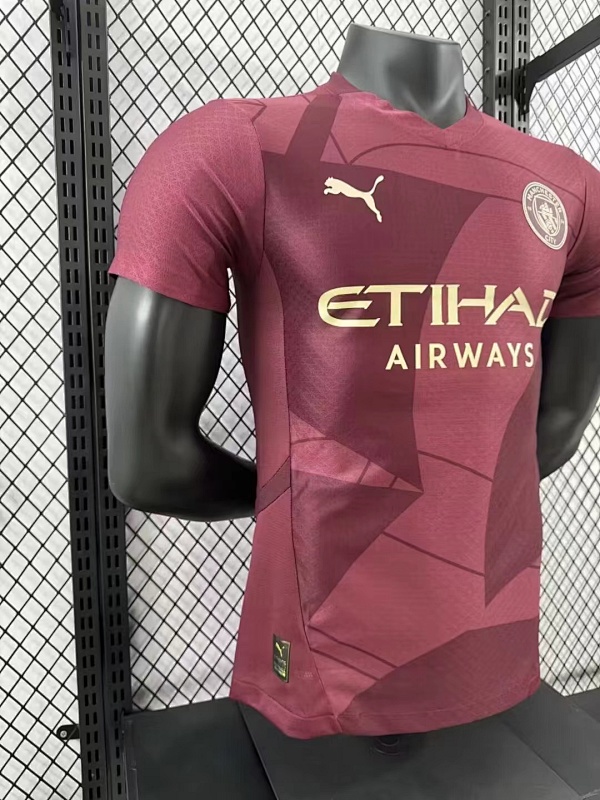 Manchester City Tercera Versión Jugador 2024/25 (Granate) 6