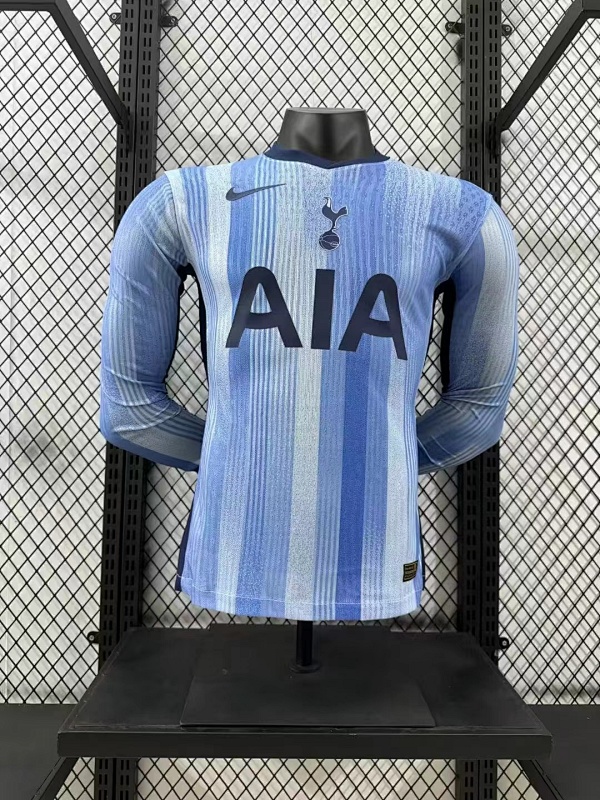 Tottenham Hotspur Visitante Versión Jugador 2024/25 (Azul, Manga Larga)