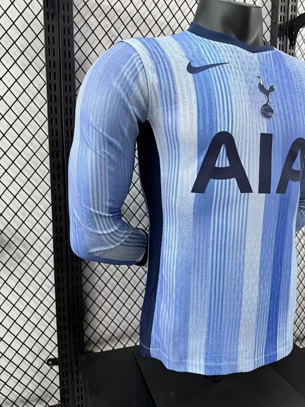 Tottenham Hotspur Visitante Versión Jugador 2024/25 (Azul, Manga Larga) 5