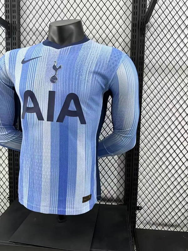Tottenham Hotspur Visitante Versión Jugador 2024/25 (Azul, Manga Larga) 6