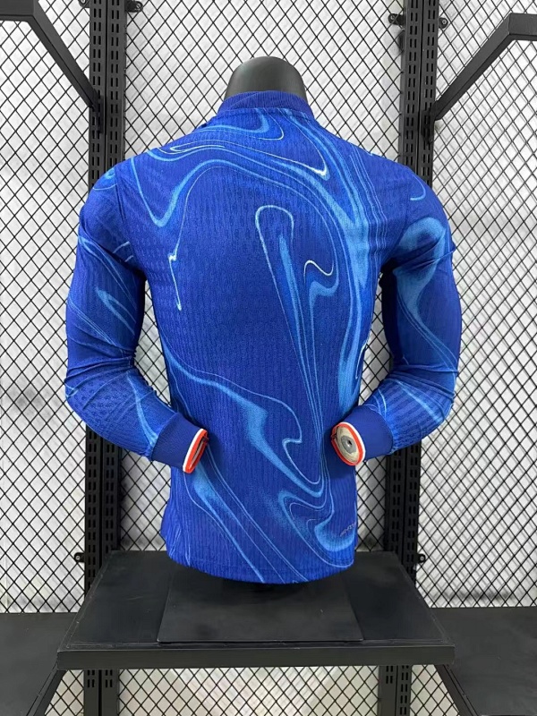 Chelsea Local Versión Jugador 2024/25 (Azul, Manga Larga) 2
