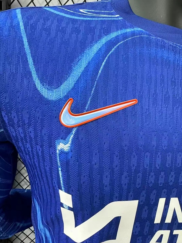 Chelsea Local Versión Jugador 2024/25 (Azul, Manga Larga) 4