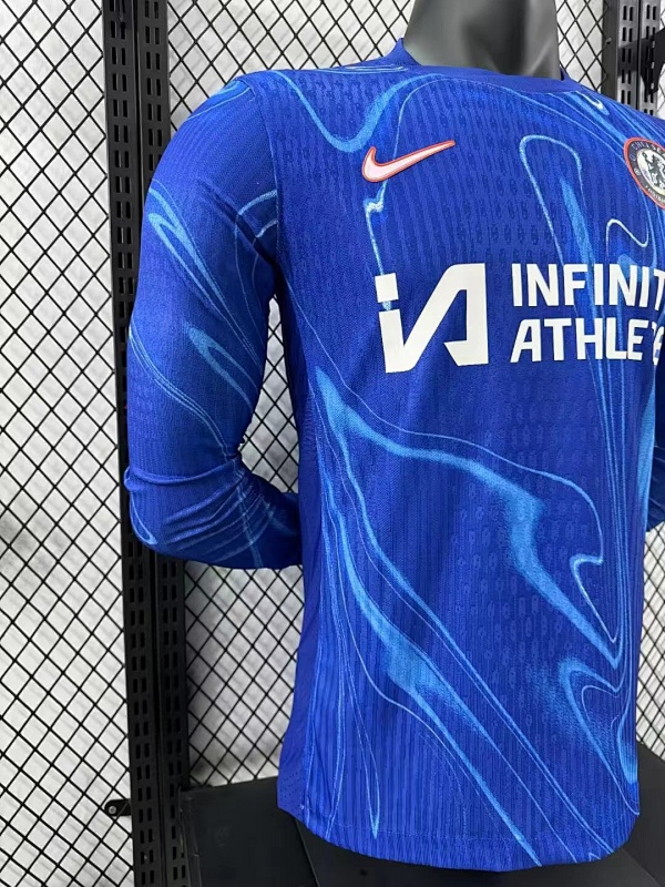 Chelsea Local Versión Jugador 2024/25 (Azul, Manga Larga) 6