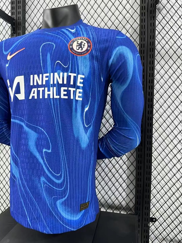 Chelsea Local Versión Jugador 2024/25 (Azul, Manga Larga) 7