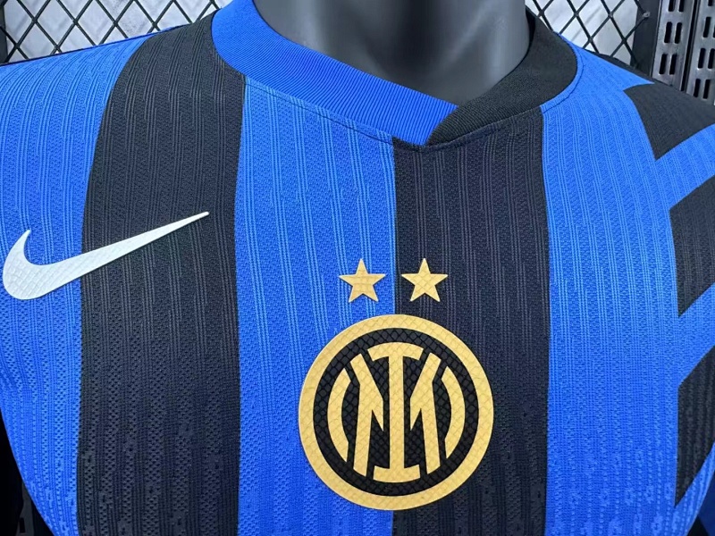 Inter Milan Local Versión Jugador 2024/25 (Azul y Negro, Manga Larga) 3