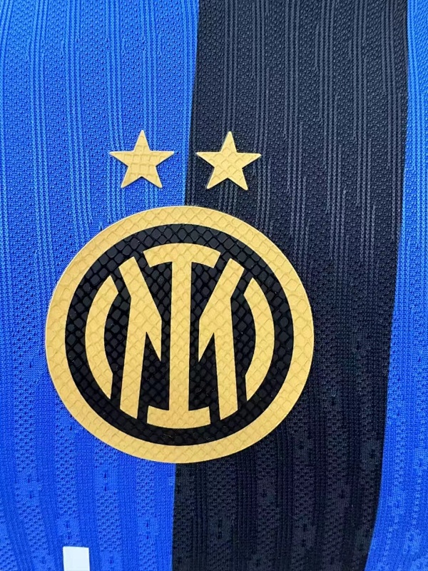 Inter Milan Local Versión Jugador 2024/25 (Azul y Negro, Manga Larga) 5