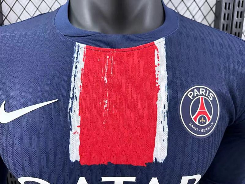 Paris Saint-Germain Local Versión Jugador 2024/25 (Azul Marino, Manga Larga) 3