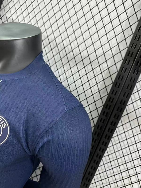 Paris Saint-Germain Local Versión Jugador 2024/25 (Azul Marino, Manga Larga) 9