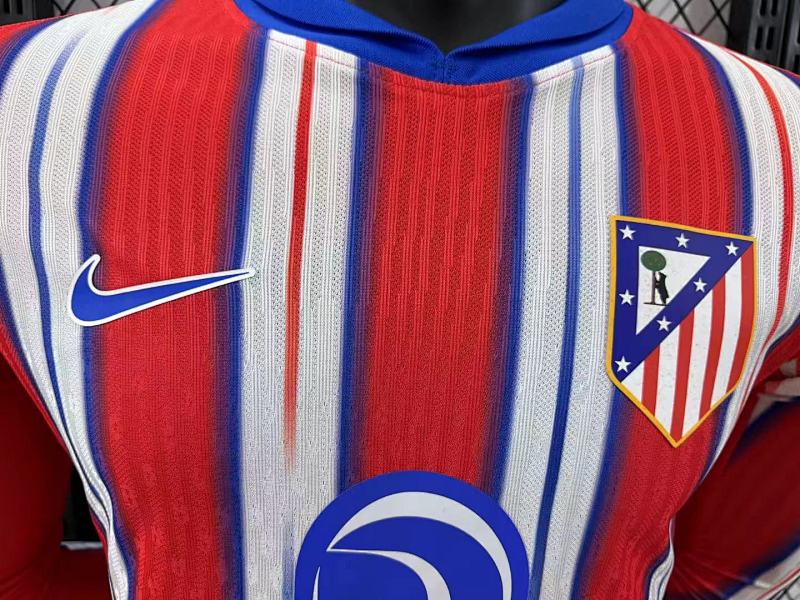 Atletico Madrid Local Versión Jugador 2024/25 (Roja, Manga Larga) 3