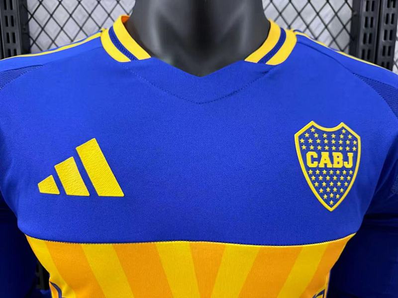 Boca Juniors Local Versión Jugador 2024/25 (Azul, Manga Larga) 3