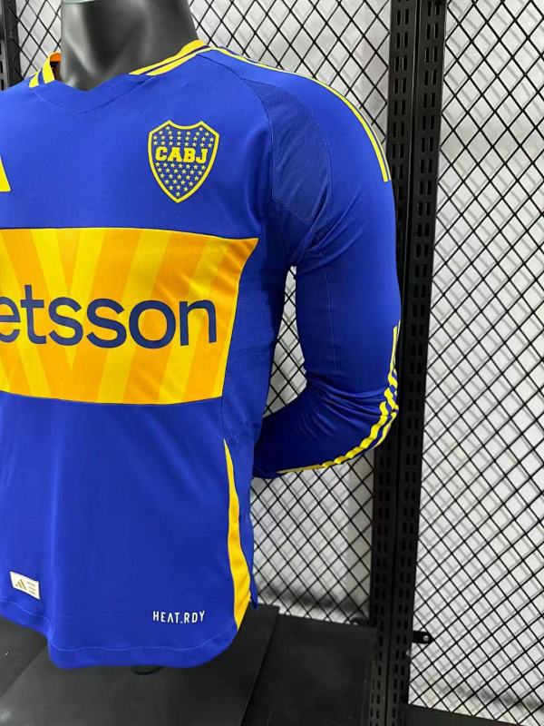 Boca Juniors Local Versión Jugador 2024/25 (Azul, Manga Larga) 7