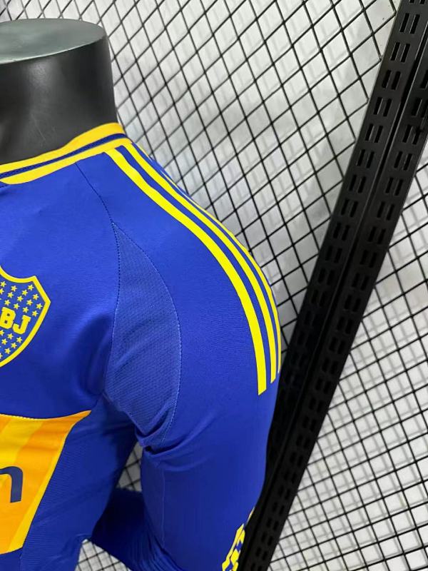 Boca Juniors Local Versión Jugador 2024/25 (Azul, Manga Larga) 9