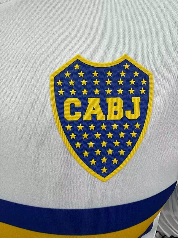 Boca Juniors Visitante Versión Jugador 2024/25 (Blanca, Manga Larga) 5