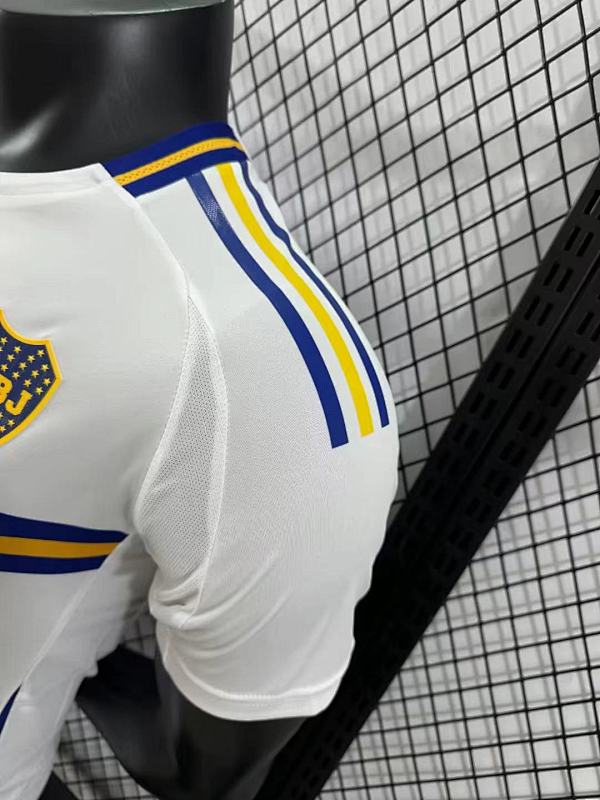 Boca Juniors Visitante Versión Jugador 2024/25 (Blanca, Manga Larga) 9