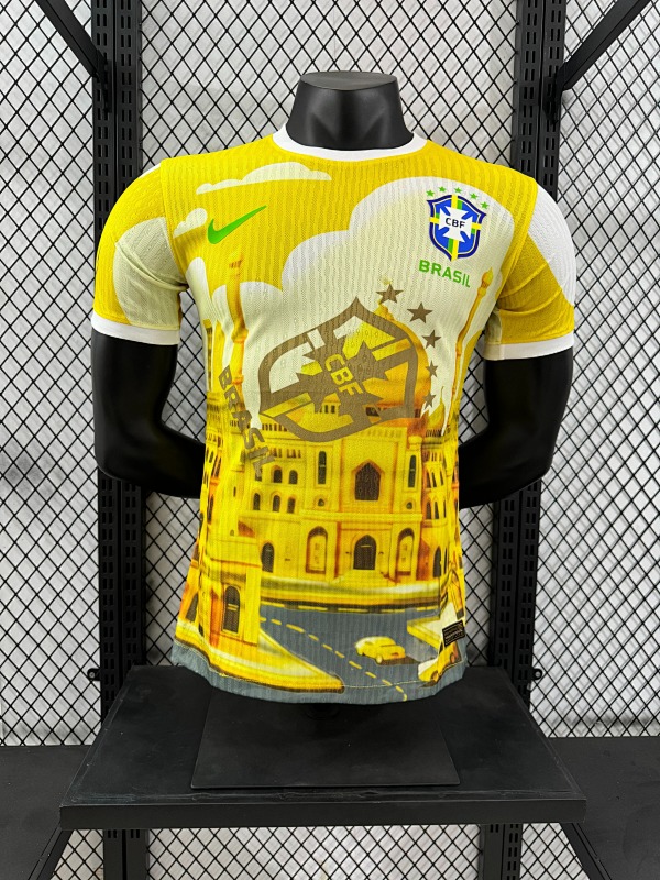 Brasil Edición Especial Diseño 2 Versión Jugador 2024/25 (Amarilla)